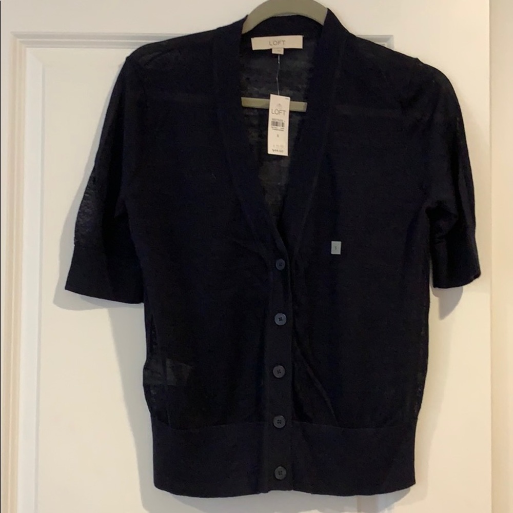 Loft shear cardigan.